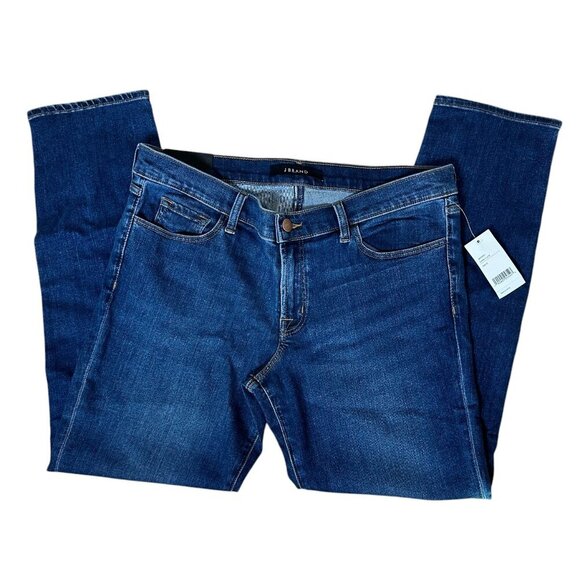 NWT J BRAND Hipster Low Rise Dark Denim Jeans Size 32 Straight Leg - Picture 1 of 7